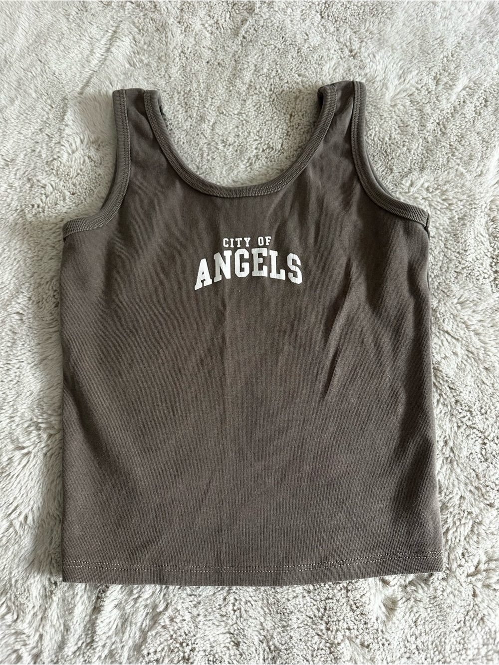 City of Angels Women's Muscle Tank - Brown